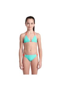 Strój kąpielowy dziewczęcy dwuczęściowy na basen plażę Arena Essentials. Kolor: wielokolorowy, niebieski, pomarańczowy #1