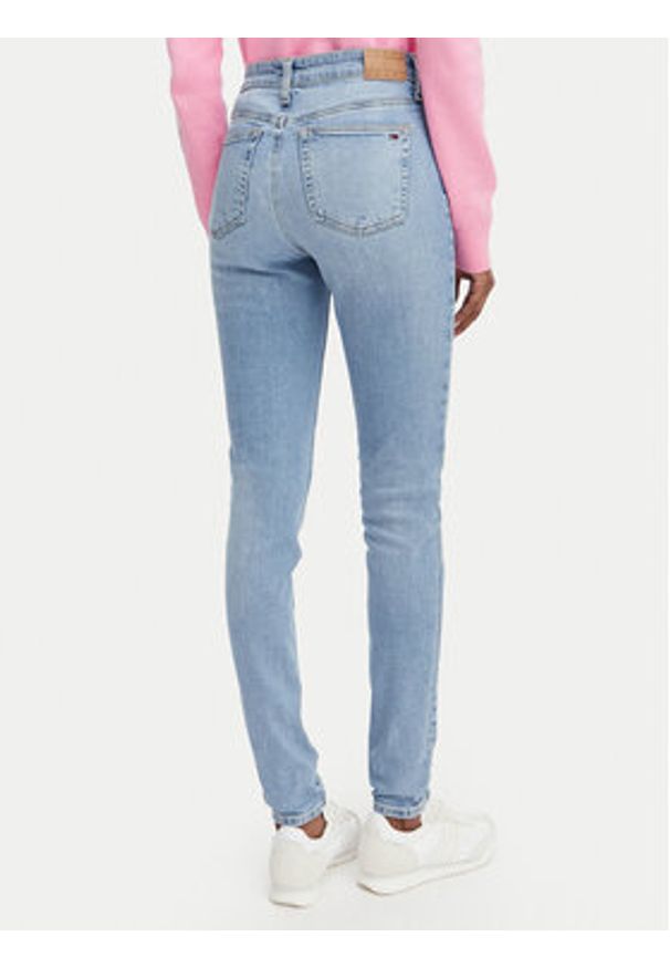 Tommy Jeans Jeansy DW0DW23080 Niebieski Slim Fit. Kolor: niebieski