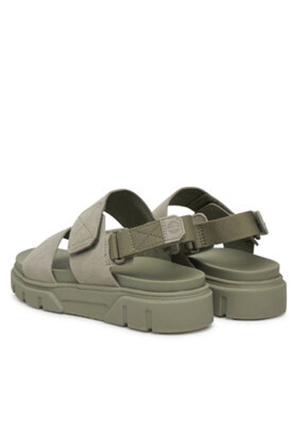 Timberland Sandały Greyfield Sandal TB0A61MGEO31 Zielony. Kolor: zielony. Materiał: zamsz, skóra