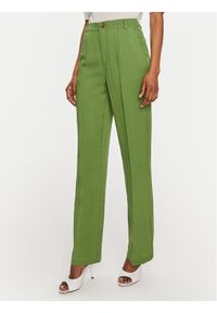 United Colors of Benetton - United Colors Of Benetton Spodnie materiałowe 47OZDF06F Zielony Regular Fit. Kolor: zielony. Materiał: lyocell, wiskoza