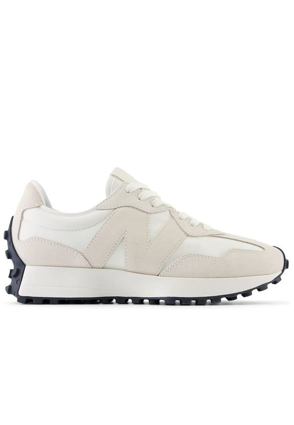 Buty New Balance WS327MF - beżowe. Zapięcie: sznurówki. Kolor: beżowy. Materiał: skóra, guma, zamsz. Szerokość cholewki: normalna
