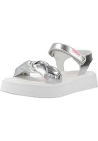 Pablosky - Sandały PABLOSKY 865350P Srebrny. Kolor: szary. Materiał: tkanina, skóra #1