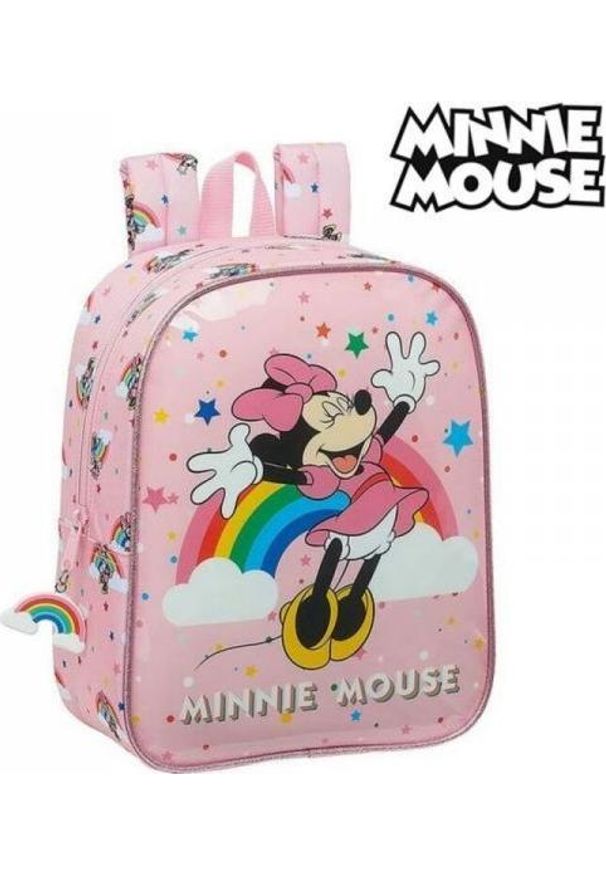 Minnie Mouse Plecak dziecięcy Minnie Mouse Rainbow. Wzór: motyw z bajki