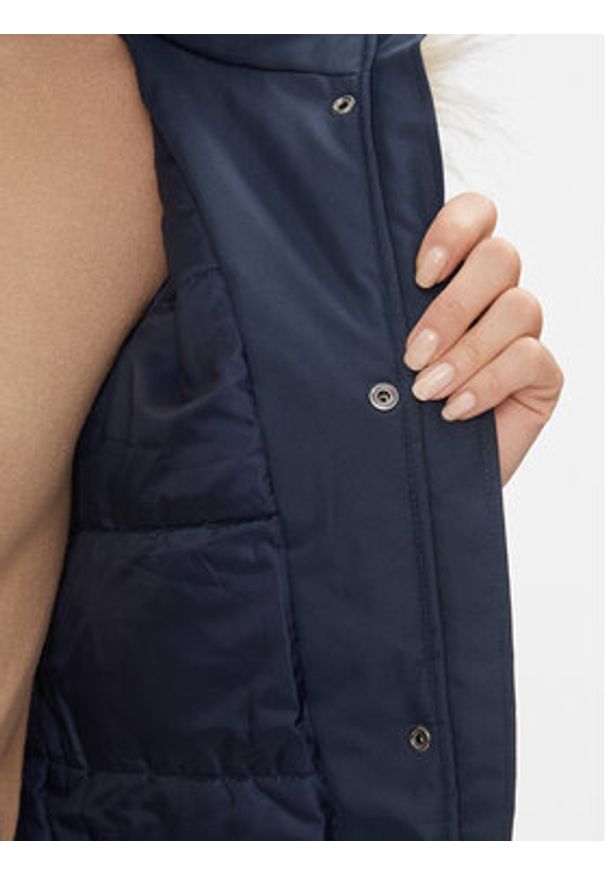 only - ONLY Parka 15300633 Granatowy Regular Fit. Kolor: niebieski. Materiał: syntetyk