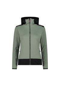 Bluza damska turystyczna CMP 34E2306. Okazja: na co dzień. Kolor: zielony. Styl: casual, sportowy. Sport: turystyka piesza #1