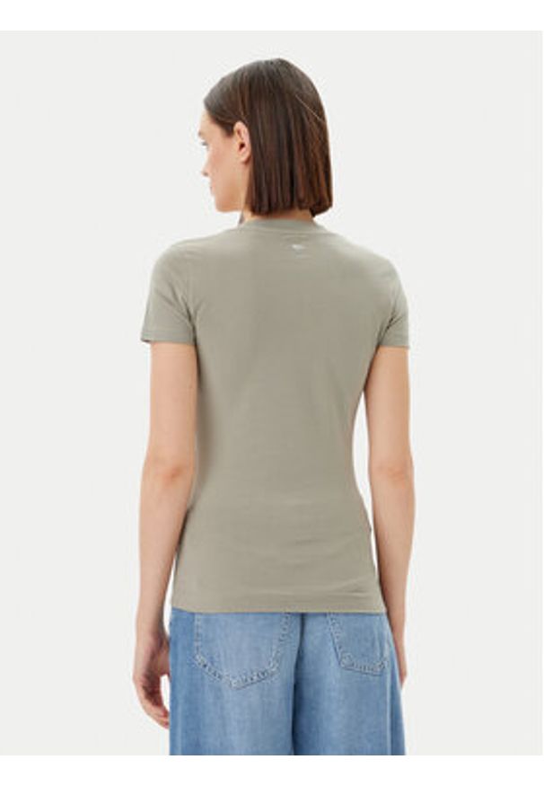 Guess T-Shirt W5GI10 J1314 Zielony Slim Fit. Kolor: zielony. Materiał: bawełna