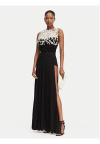 Elisabetta Franchi Sukienka wieczorowa AB-R44-62E2 Czarny Slim Fit. Kolor: czarny. Materiał: syntetyk. Styl: wizytowy #4