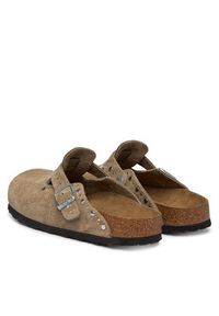 Birkenstock Klapki Boston Rivet 1030418 Beżowy. Kolor: beżowy. Materiał: skóra, zamsz #3