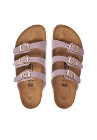 Birkenstock Klapki Florida 1029769 Fioletowy. Kolor: fioletowy. Materiał: skóra