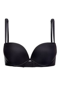 Wonderbra Biustonosz push-up WB008144 Czarny. Kolor: czarny. Materiał: syntetyk. Rodzaj stanika: push-up #1