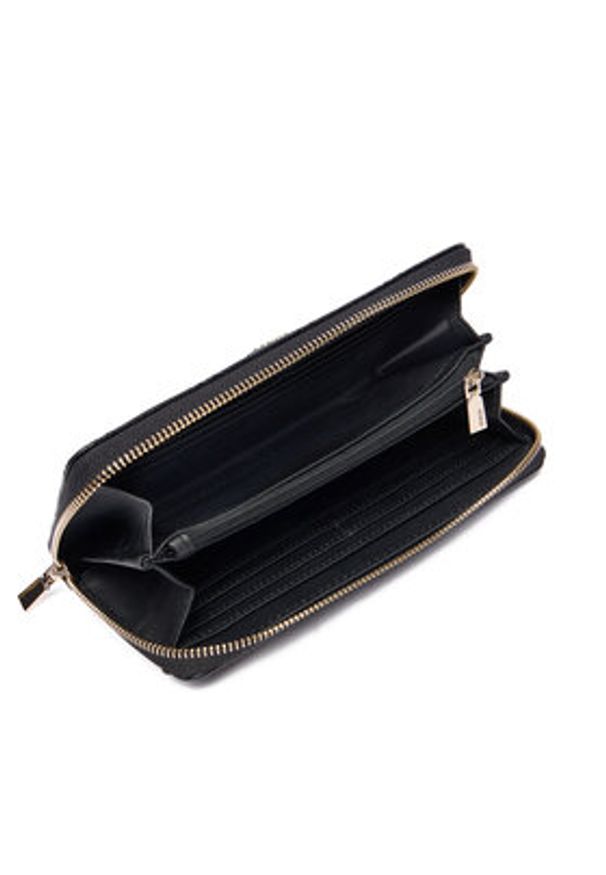 Guess Duży Portfel Damski Cresidia II Slg SWPD98 88146 Czarny. Kolor: czarny. Materiał: skóra