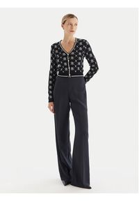 Fracomina Kardigan FR25WT8036K414F8 Granatowy Regular Fit. Kolor: niebieski. Materiał: syntetyk #2