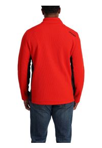Sweter polarowy męski Spyder Bandit. Kolor: czerwony. Materiał: polar