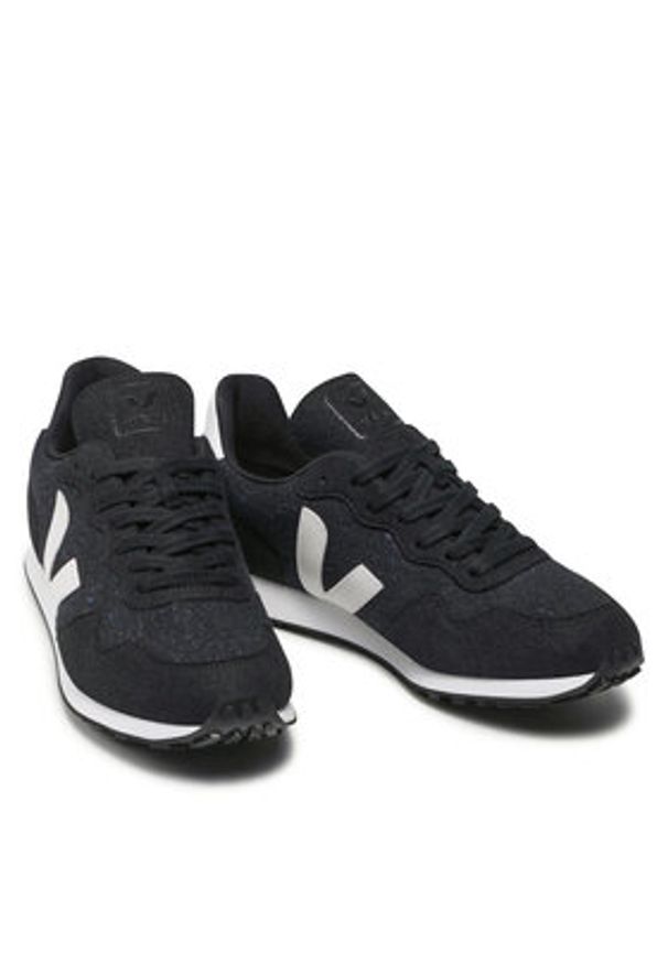 Veja Sneakersy Sdu rec Flannel RR041971B Czarny. Kolor: czarny. Materiał: materiał