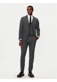 Karl Lagerfeld - KARL LAGERFELD Garnitur 115244 544008 Szary Slim Fit. Kolor: szary. Materiał: syntetyk