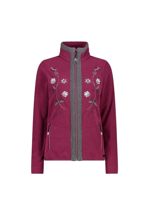Bluza damska turystyczna CMP 32J2376. Okazja: na co dzień. Kolor: czerwony. Styl: casual, sportowy. Sport: turystyka piesza
