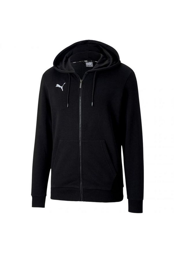 Puma - Męska Bluza Z Kapturem Team Goal 23 Z Pełnym Zamkiem Błyskawicznym. Typ kołnierza: kaptur. Kolor: czarny