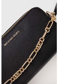 MICHAEL Michael Kors torebka skórzana kolor czarny. Kolor: czarny. Materiał: skórzane #4