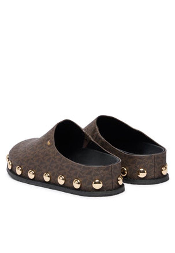 MICHAEL Michael Kors Klapki 40R6HLFP1B Brązowy. Kolor: brązowy. Materiał: skóra