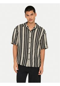 Only & Sons Koszula Dani 22030511 Beżowy Regular Fit. Kolor: beżowy. Materiał: bawełna