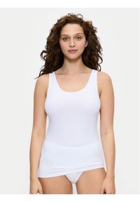 Triumph Top Sense Of Cotton 10224974 Biały Slim Fit. Kolor: biały. Materiał: bawełna #1