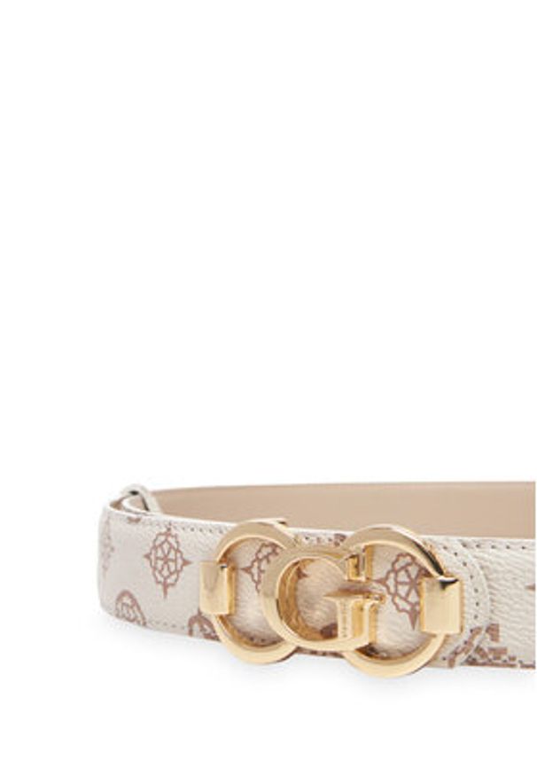 Guess Pasek Damski BW9244 P5330 Écru. Materiał: skóra