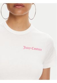 Juicy Couture T-Shirt La Beach JCWCT125319 Biały Regular Fit. Kolor: biały. Materiał: bawełna