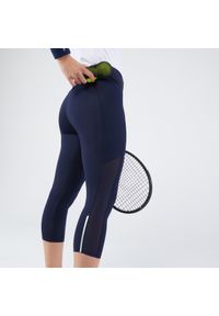 ARTENGO - Krótkie legginsy do tenisa damskie Artengo Dry Hip Ball. Kolor: niebieski. Materiał: elastan, poliamid, poliester, materiał. Długość: krótkie. Sport: tenis
