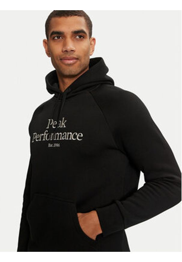 Peak Performance Bluza Original G79592040 Czarny Regular Fit. Kolor: czarny. Materiał: bawełna