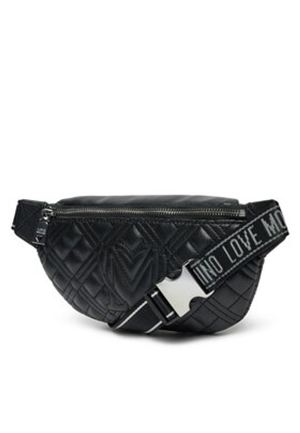 Love Moschino - LOVE MOSCHINO Saszetka nerka JC4003PP1MLA000B Czarny. Kolor: czarny. Materiał: skóra