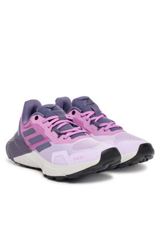 Adidas - adidas Trekkingi Terrex Soulstride RAIN.RDY Trail JR7070 Fioletowy. Kolor: fioletowy. Materiał: materiał