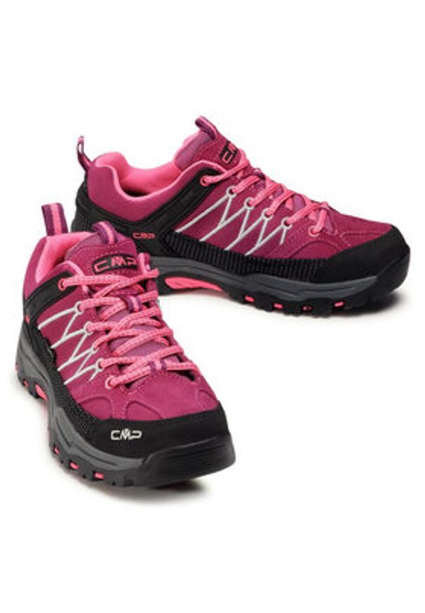 CMP Trekkingi Kids Rigel Low Trekking Shoes Wp 3Q13244J Różowy. Kolor: różowy. Materiał: zamsz, skóra