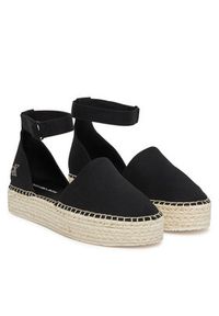 Calvin Klein Jeans Espadryle Flatform Espadrille Sling Mg YW0YW01735 Czarny. Kolor: czarny. Materiał: materiał #3