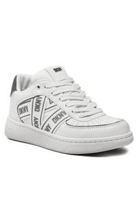 DKNY Sneakersy Olicia K4205683 Biały. Kolor: biały. Materiał: skóra #4