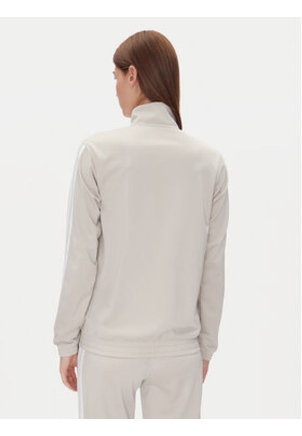 Adidas - adidas Bluza Tricot 3-Stripes JD4521 Beżowy Regular Fit. Kolor: beżowy. Materiał: syntetyk