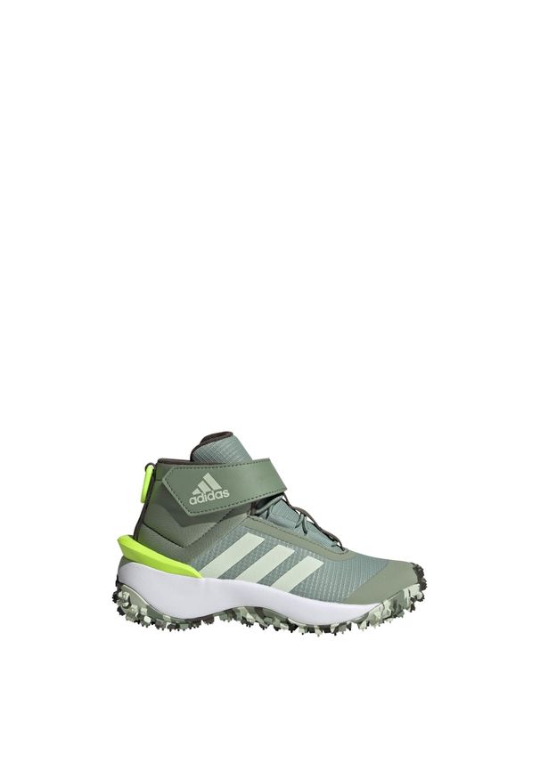 Adidas - Buty Fortatrail Kids. Kolor: zielony, wielokolorowy, żółty. Materiał: materiał