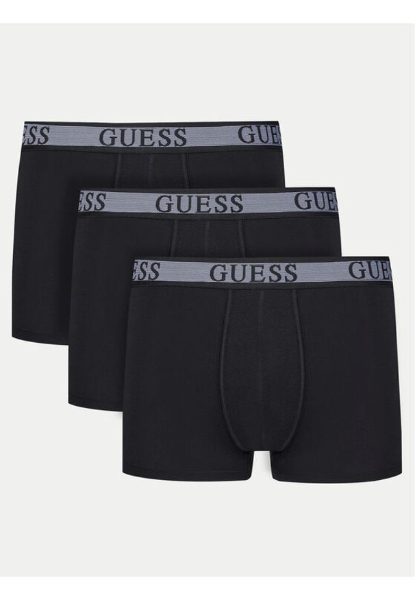 Guess Komplet 3 par bokserek U5GG03 K6YW1 Czarny. Kolor: czarny. Materiał: bawełna