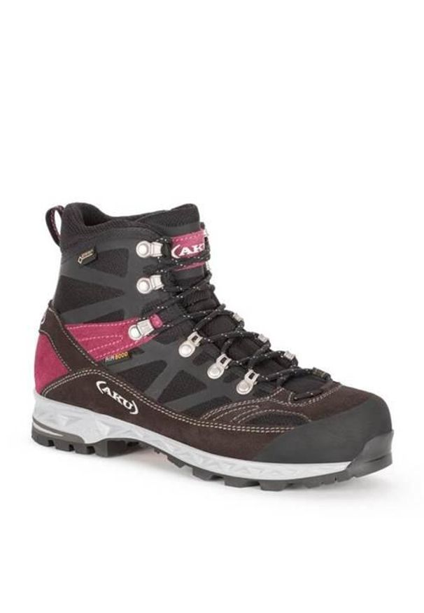 Buty trekkingowe męskie Aku 847374. Wysokość cholewki: za kostkę. Kolor: wielokolorowy, czarny. Materiał: skóra, materiał. Szerokość cholewki: normalna. Sport: turystyka piesza