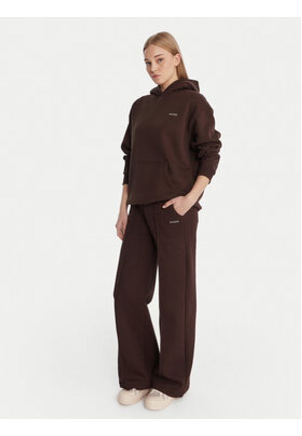 Guess Bluza V6RQ14 K9V31 Brązowy Regular Fit. Kolor: brązowy. Materiał: bawełna