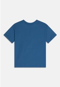 Champion - T-shirt fitness męski. Kolor: niebieski. Materiał: bawełna. Sport: fitness
