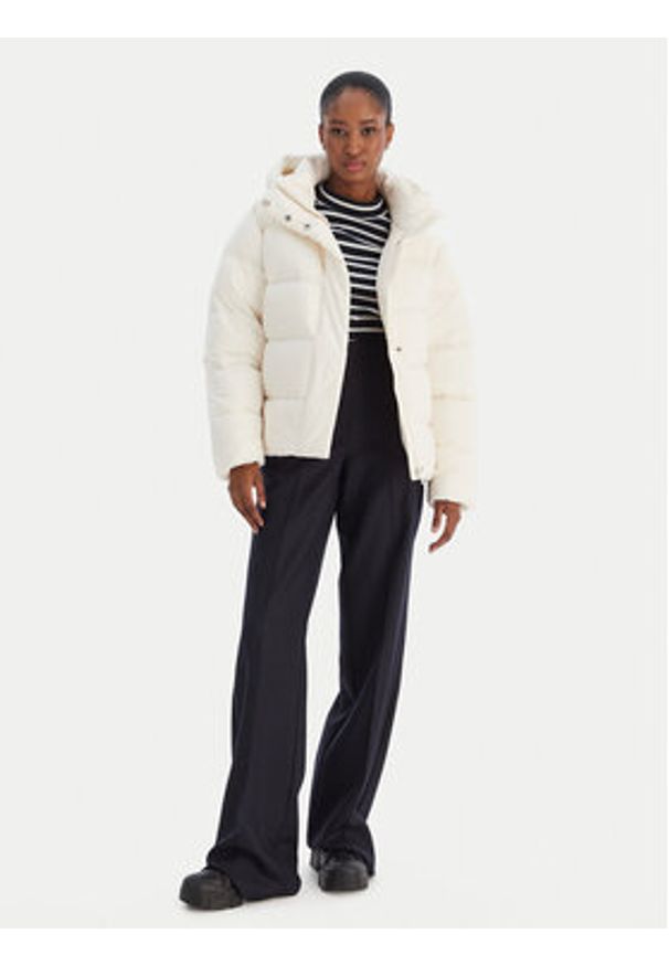 TOMMY HILFIGER - Tommy Hilfiger Kurtka puchowa WW0WW45739 Écru Regular Fit. Kolor: kremowy. Materiał: syntetyk