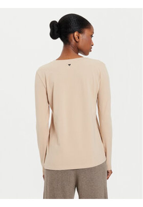 Weekend Max Mara Bluzka Quinoa 2425946022 Beżowy Regular Fit. Kolor: beżowy. Materiał: bawełna