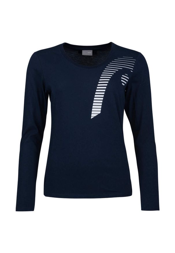 Head - Koszulka z długim rękawem damska CLUB 21 LINDA. Kolor: niebieski. Długość rękawa: długi rękaw. Długość: długie. Sport: tenis