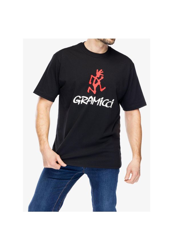 Koszulka bawełniana Gramicci Gramicci Logo Tee. Kolor: czarny. Materiał: bawełna