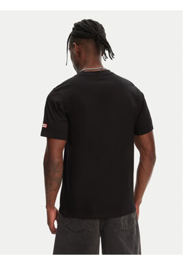 Hunter T-Shirt Duart Graphic HARM0033251 Czarny Regular Fit. Kolor: czarny. Materiał: bawełna