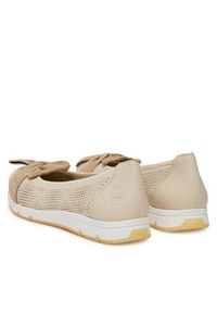 Rieker Baleriny CEO-L3066-60 Beżowy. Kolor: beżowy. Materiał: materiał #6
