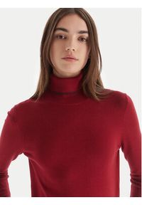 Liu Jo Golf MF5229 MS49I Bordowy Regular Fit. Typ kołnierza: golf. Kolor: czerwony. Materiał: wiskoza #2