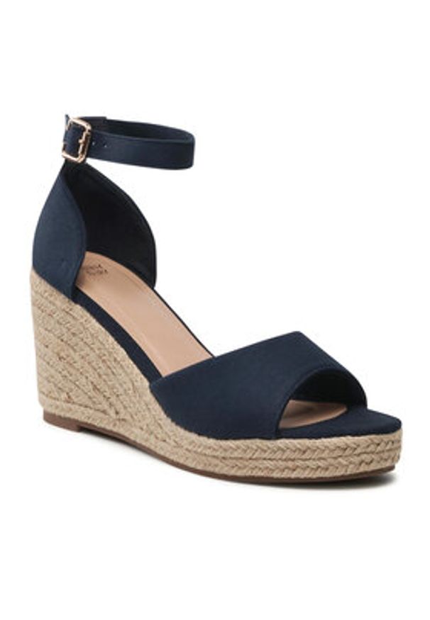 Jenny Fairy Espadryle WFA1764-1A Granatowy. Kolor: niebieski. Materiał: materiał