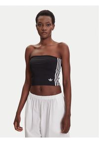 Adidas - adidas Top adicolor 3-Stripes JX7717 Czarny Slim Fit. Kolor: czarny. Materiał: syntetyk #1