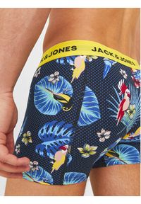 Jack & Jones - Jack&Jones Komplet 3 par bokserek Flower 12194104 Granatowy. Kolor: niebieski. Materiał: bawełna #6